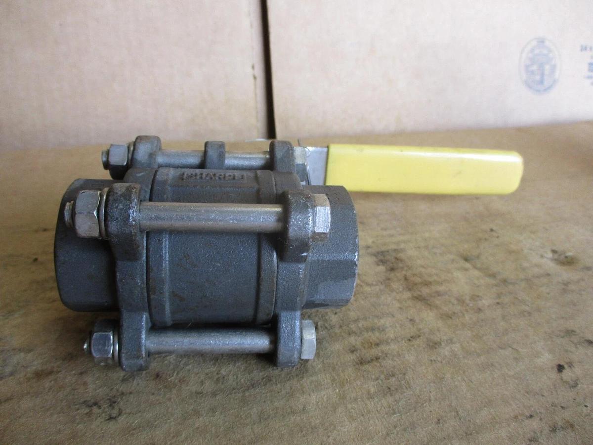 Used SHARPE 1" STEEL BALL VALVE 1000WOG, #416126J NEW