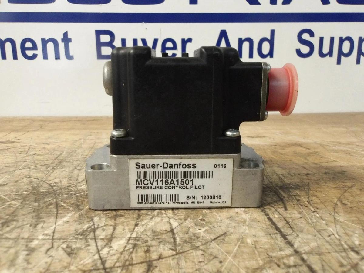 Used SAUER-DANFOSS MCV116A1501 PRESSURE CONTROL PILOT VALVE, #825115G USED