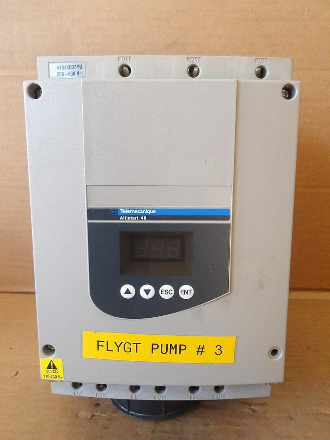 Used TELEMECANIQUE ATS48D38YU ALTISTART SOFT START, #1112135G USED