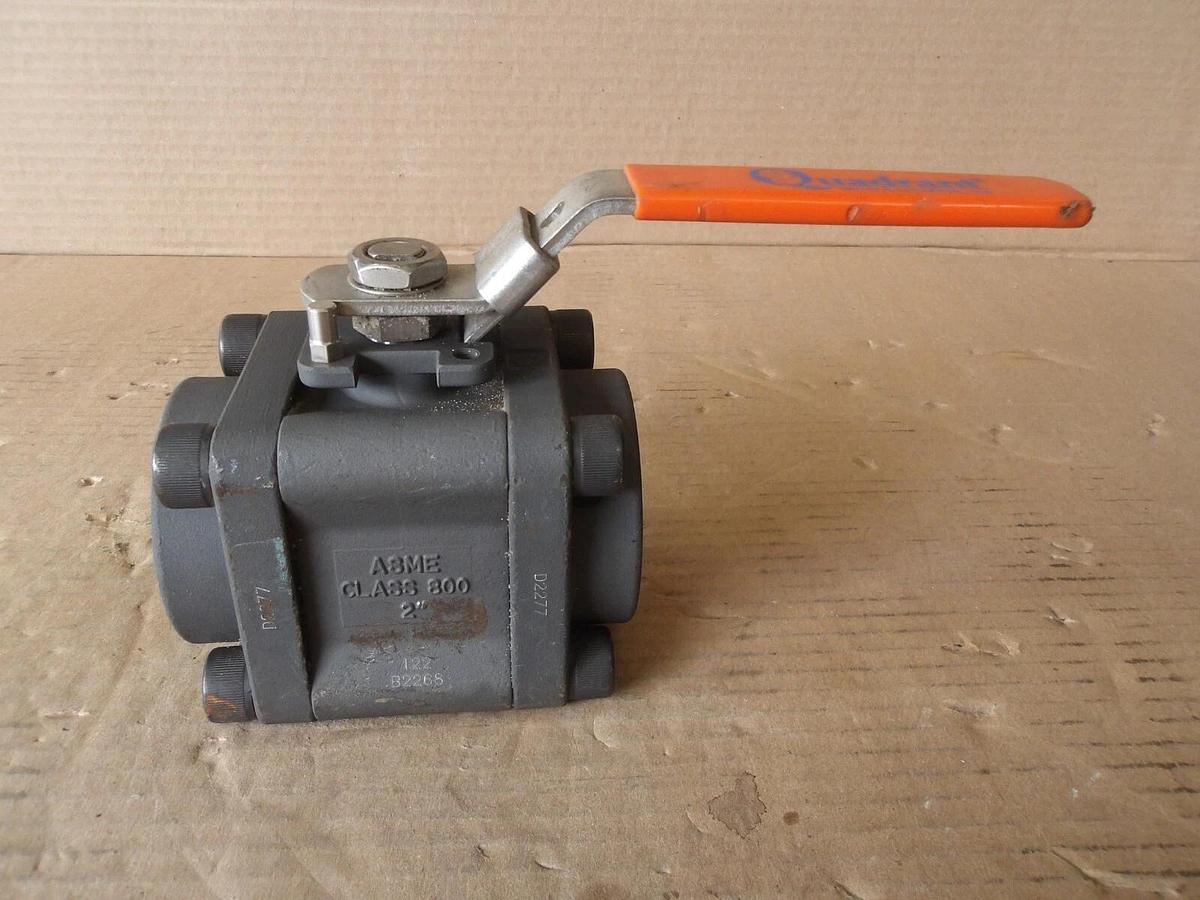 Used QUADRANT 2" SOCKET WELD BALL VALVE, #7221147G NEW
