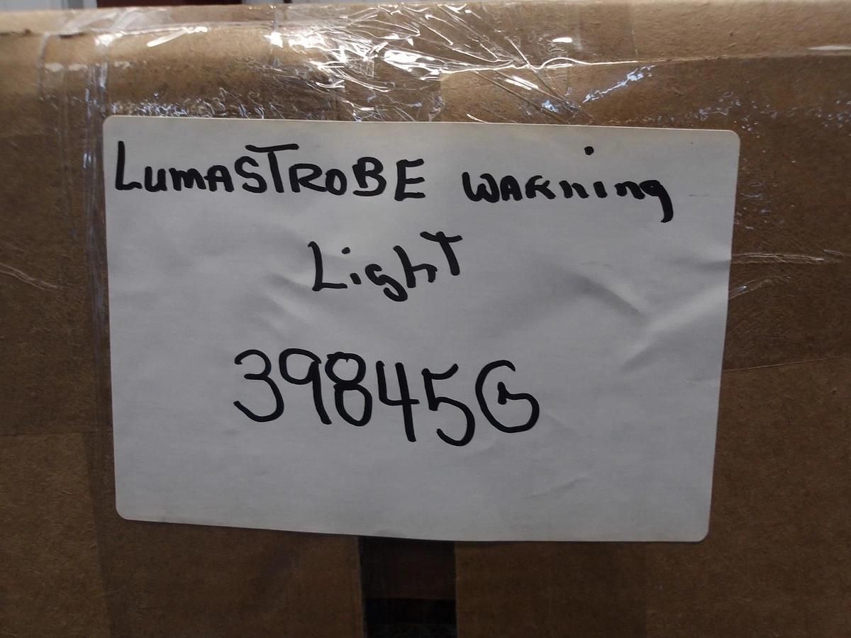 Used LUMASTROBE LX-129-ACV AMBER WARNING LIGHT 8", #39845G NEW