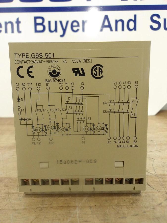OMRON G95-501 SAFETY RELAY MODULE, #423141G NIB