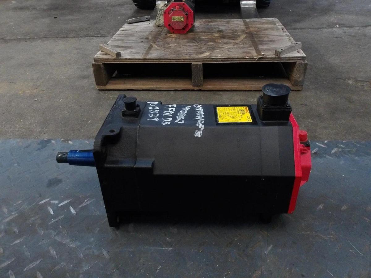 Used FANUC A06B-0247-B605 AC SERVO MOTOR, 3000 RPM, #6171138G REMANUFACTURED