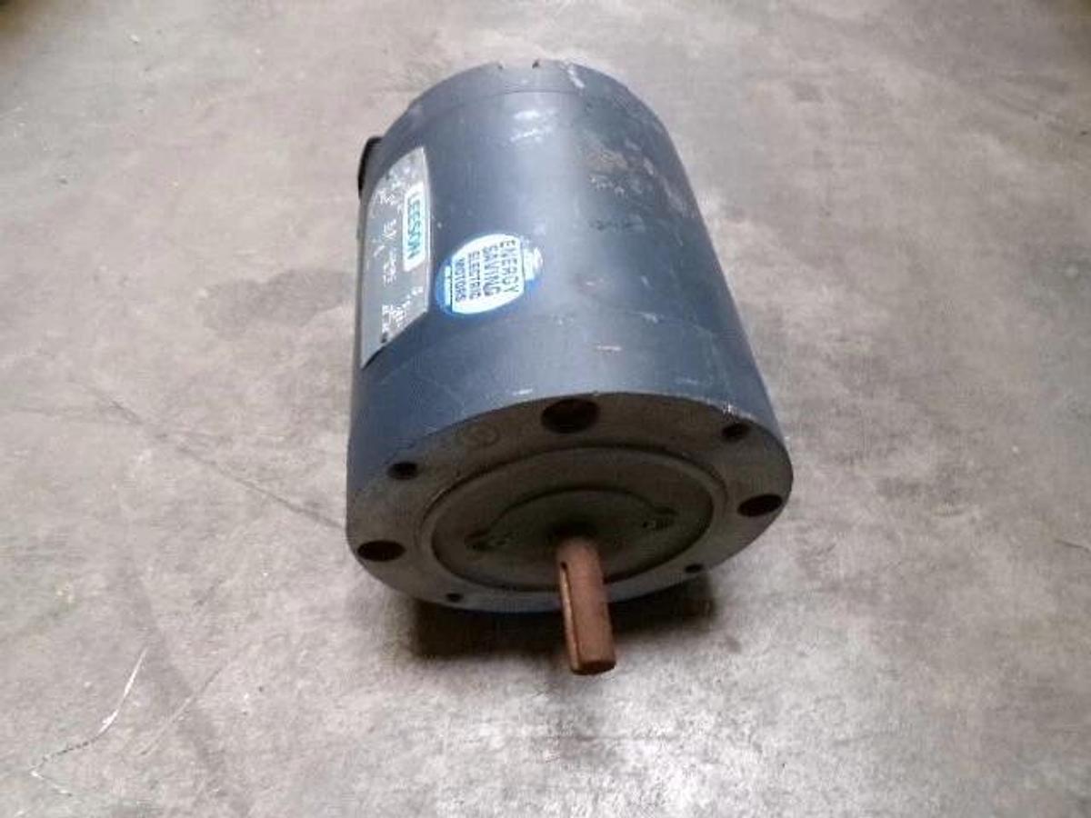 Used LEESON 1/3 HP MOTOR, FR C56C, 1725 RPM, 208-230/460, #416220L NEW