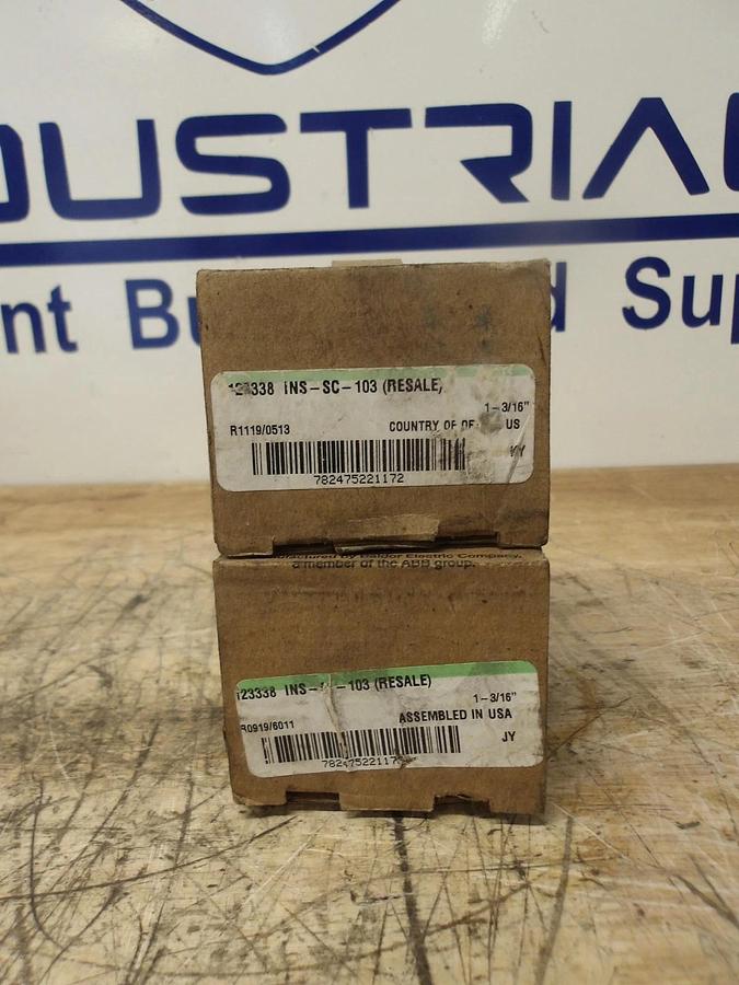 DODGE 123338INS/SC-103 BEARING INSERT 1-3/16" BORE (LOT OF 2) #813118G NIB