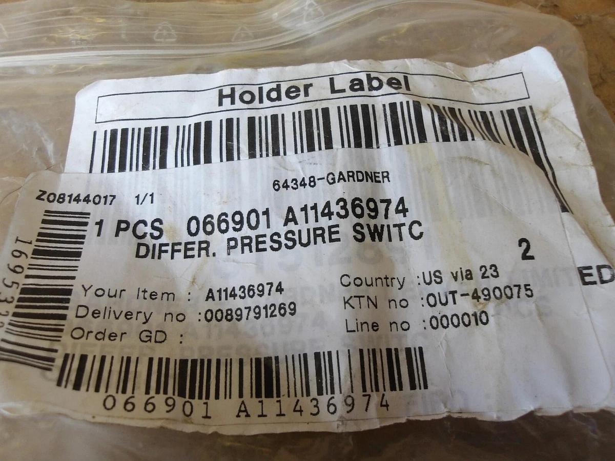 Used GARDNER A11436974 DIFFERENTIAL SOLENOID SWITCH, #85225G NEW