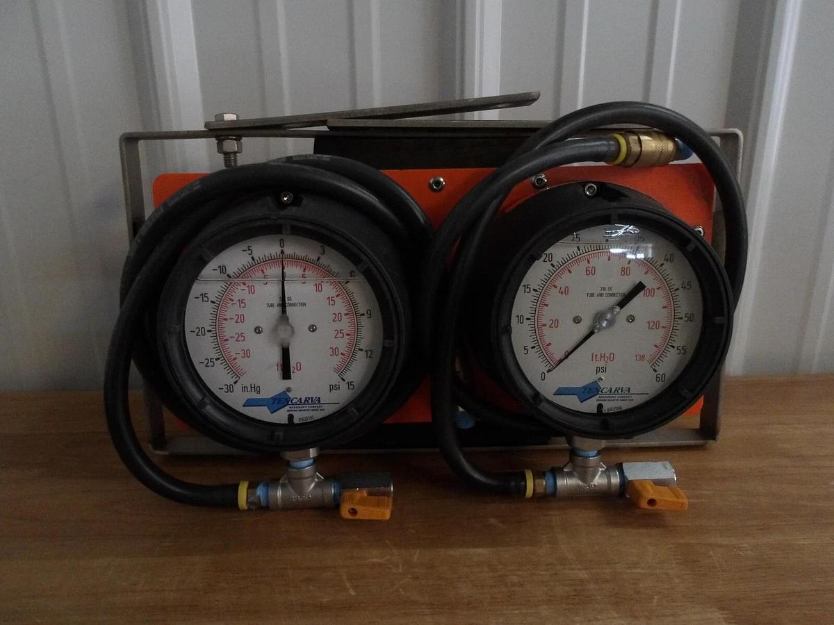 TENCARVA 48213-093-WSST PRESSURE & VACUUM GAUGE KIT, #1271130G NIB