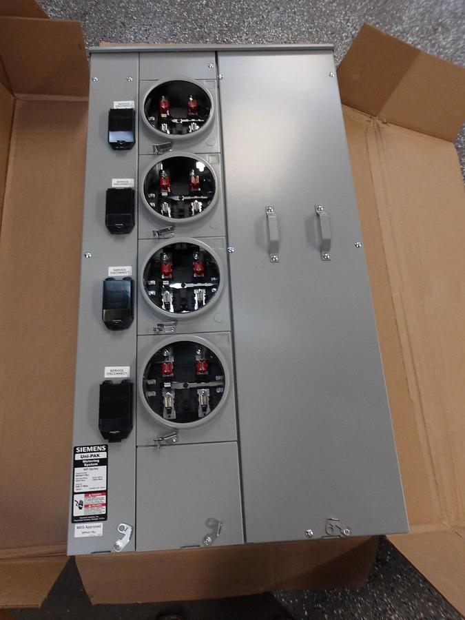 SIEMENS 4 GANG WP SERIES METERING SYSTEM WP4411RJ, #6121143G NIB