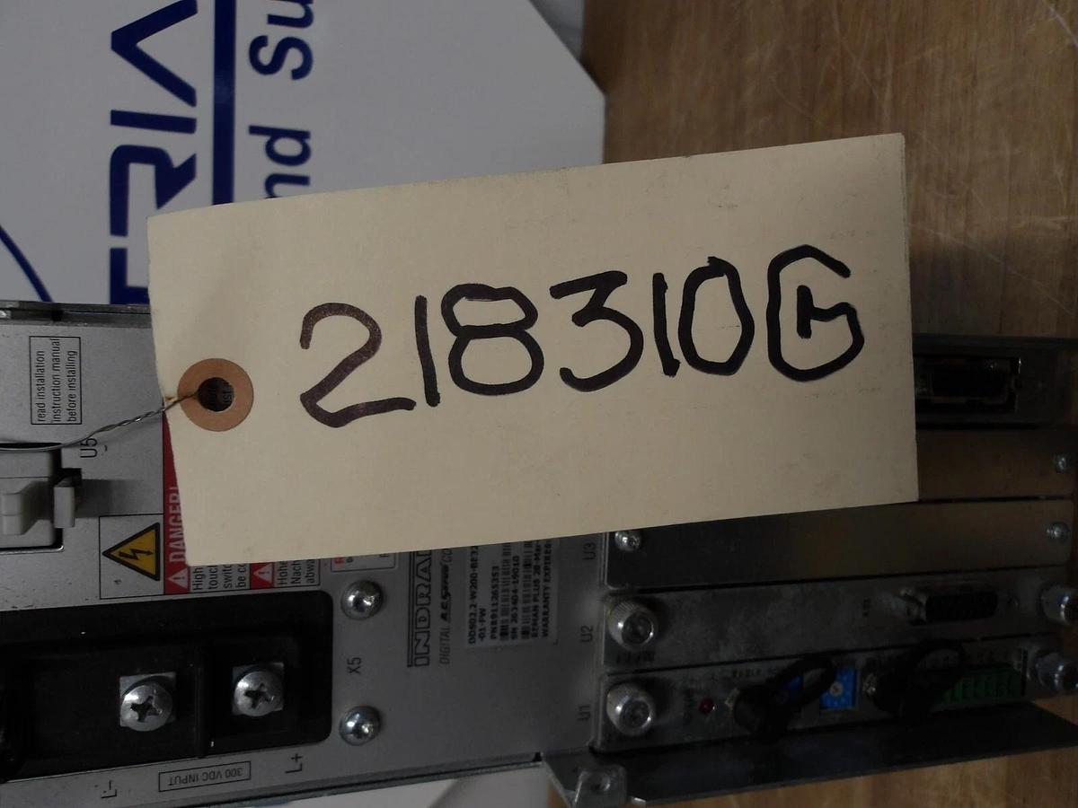 Used REXROTH INDRAMAT DDS02.2-W200-BE32-01-FW SERVO DRIVE CONTROLLER, #218310G NEW