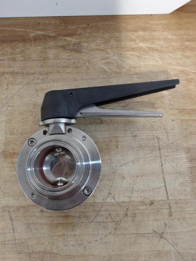 Used STEEL & OBRIEN 2" S/S BUTTERFLY VALVE BFVTC-2" 304S/S, #51148G USED