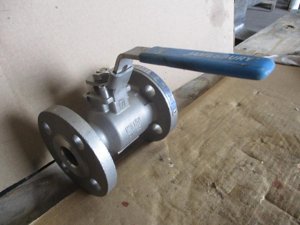 Used JAMESBURY 1" STAINLESS BALL VALVE, #68946J NEW