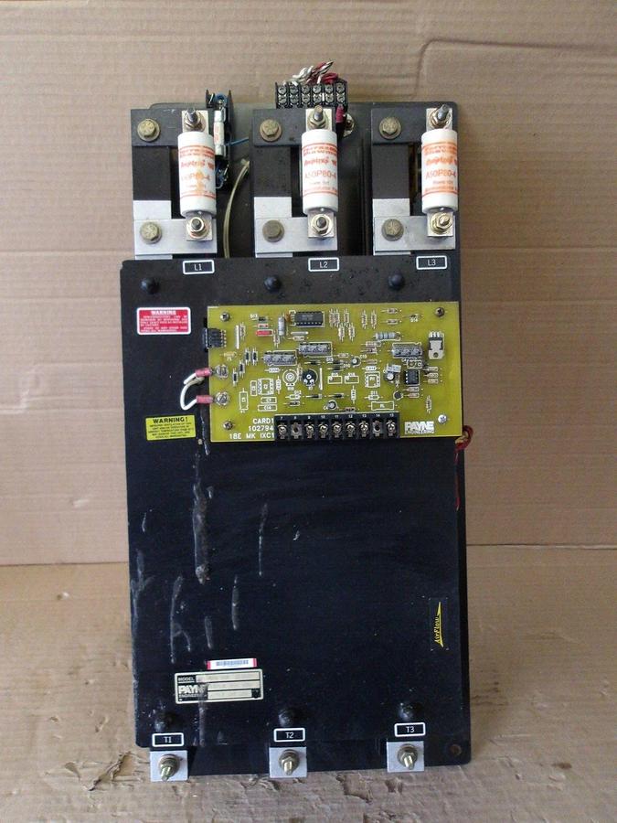 Used PAYNE ENGINEERING 18EM6-4-80P POWER CONTROLLER 80 AMP, #9121035G USED