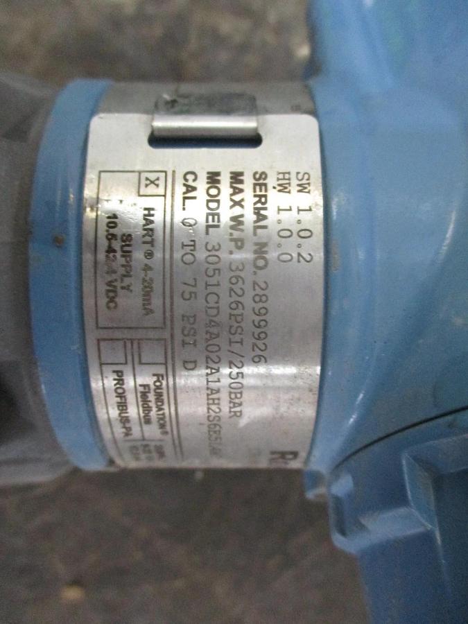 Used ROSEMOUNT 3051C PRESSURE TRANSMITTER, #36908J USED