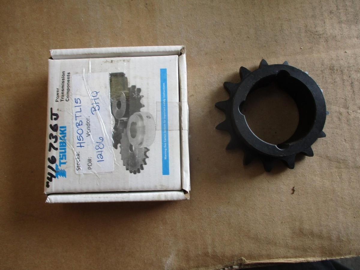 TSUBAKI H50BTL15 ROLLER CHAIN SPROCKET, #416736J NIB