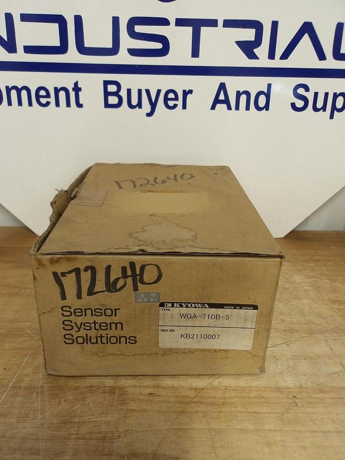 KYOWA WGA-710B-5 INSTRUMENTATION AMPLIFIER, #3131205G NIB