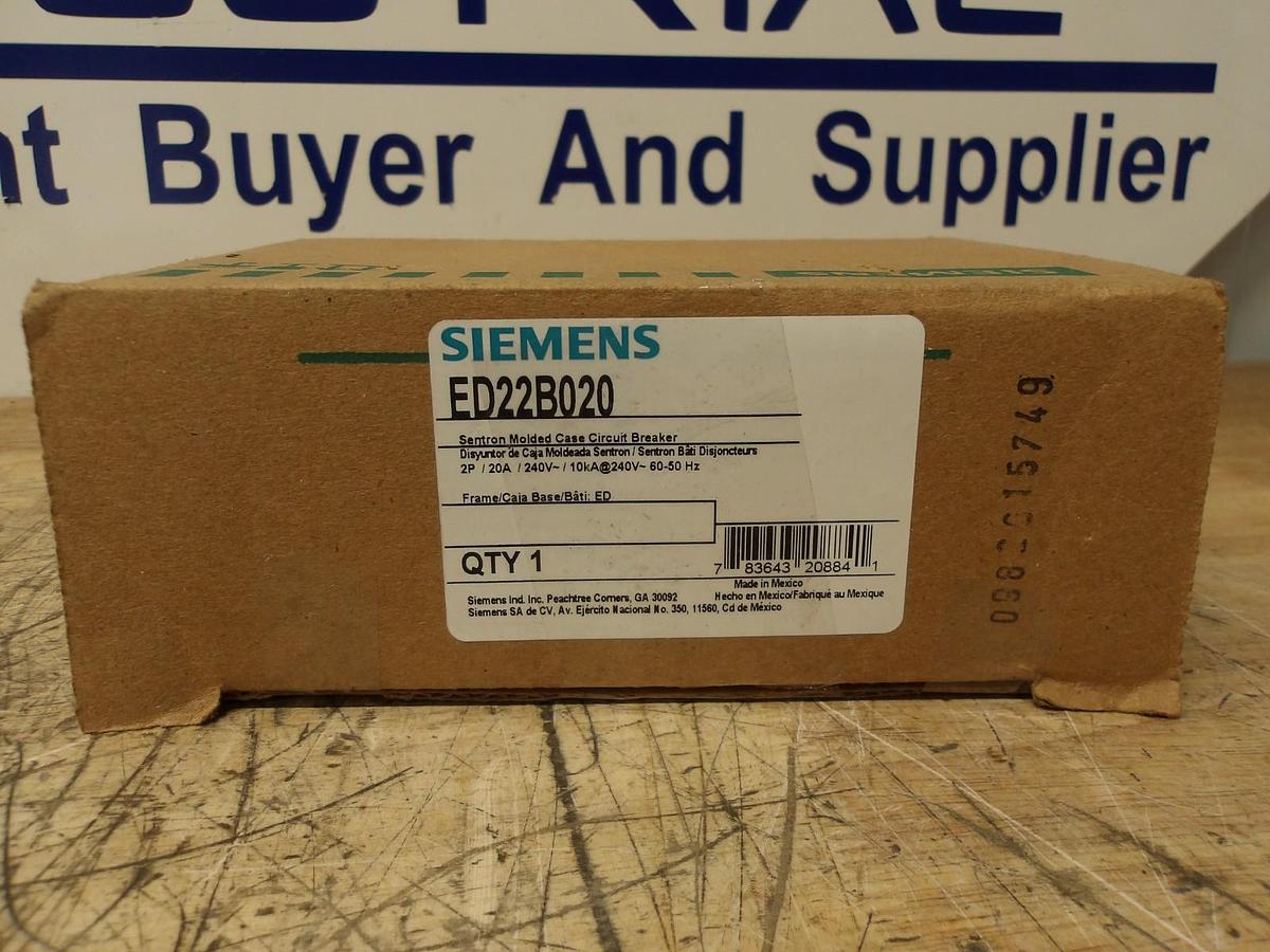 SIEMENS SENTRON 20 AMP CIRCUIT BREAKER 240 V, #511120G NIB
