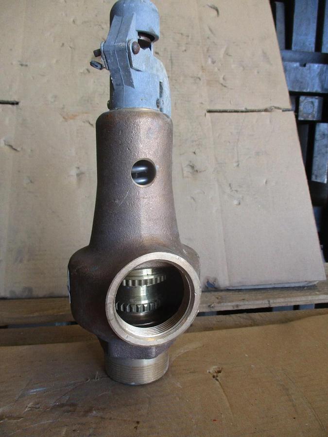 Used SPENCE/ADVANCE VALVE 2" X 2" BROZE RELIEF VALVE, #610326J NEW