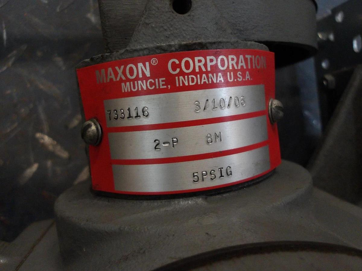 Used MAXON 8" BUTTERFLY VALVE 2-P 8M/733116, #620900G NEW