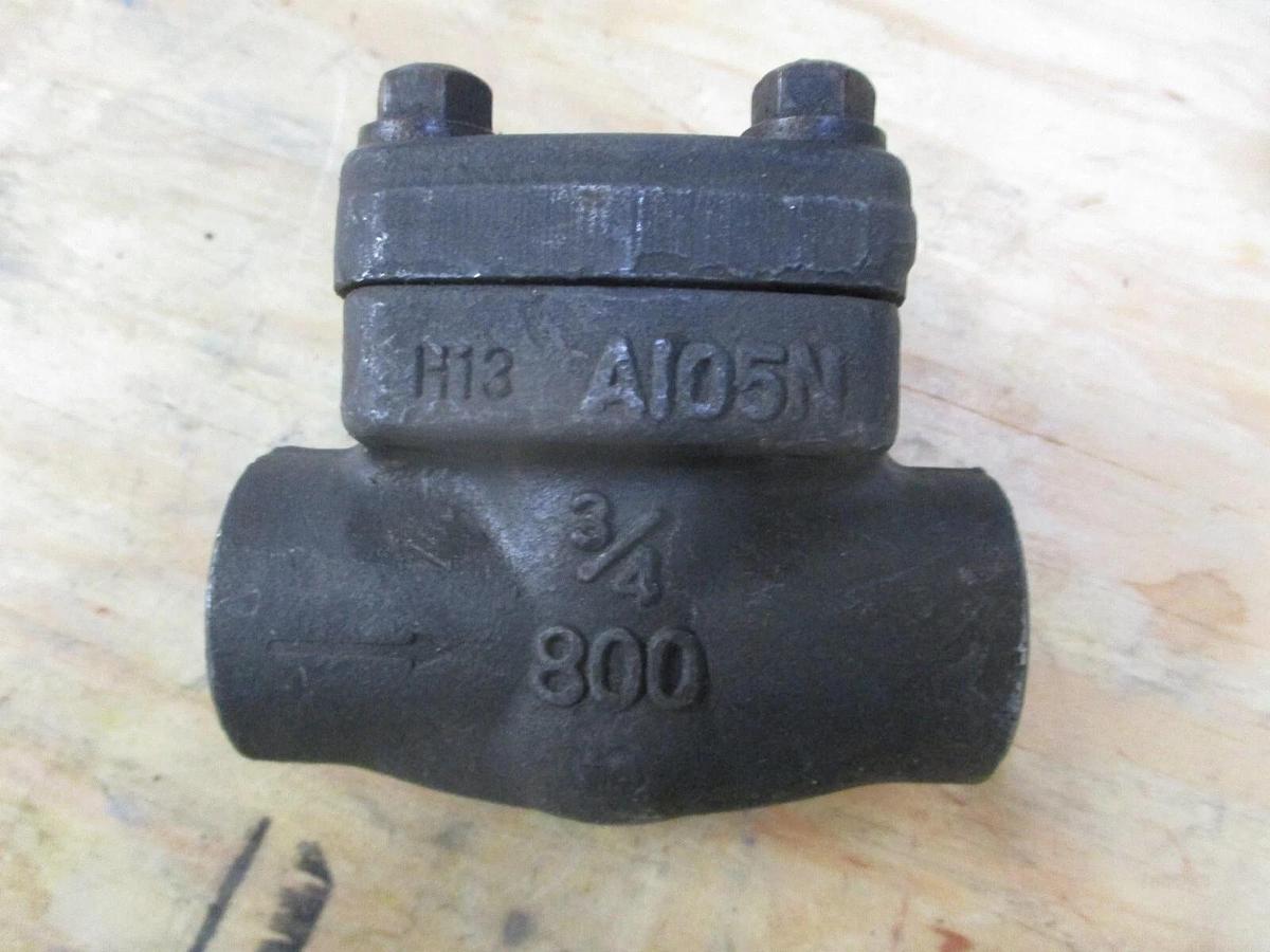 Used DAVIS 3/4" STEEL CHECK VALVE 8LCTFS1, #1201015J NEW