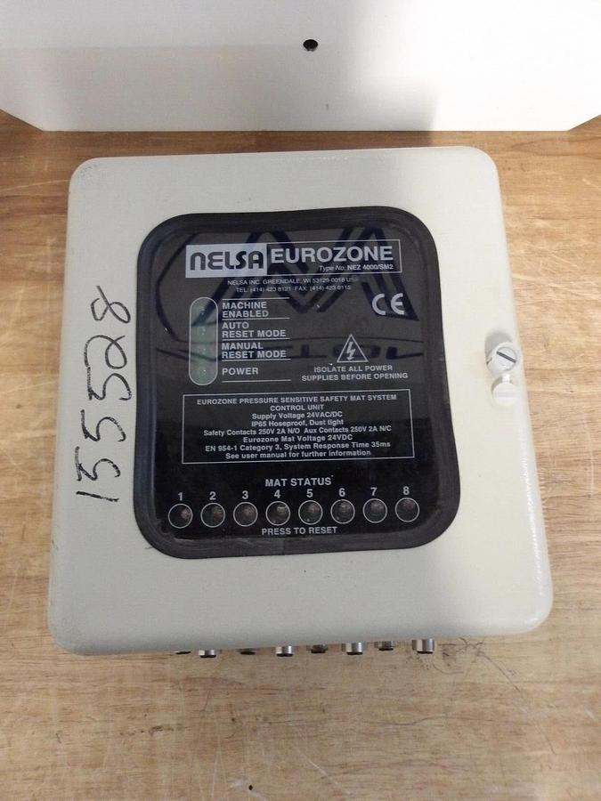 Used NELSA NEZ 4000/SM2 EUROZONE PRESSURE SENSITIVE MAT SYSTEM, #325952G NEW