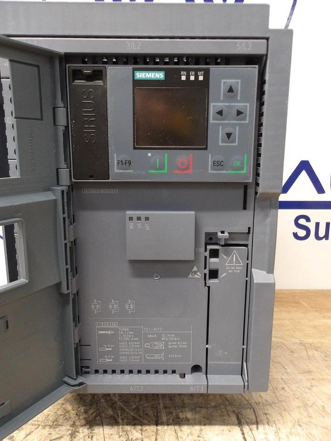 Used SIEMENS 3RW5536-6HA14 SOFT STARTER 200-480 V, #6301103G PARTS ONLY