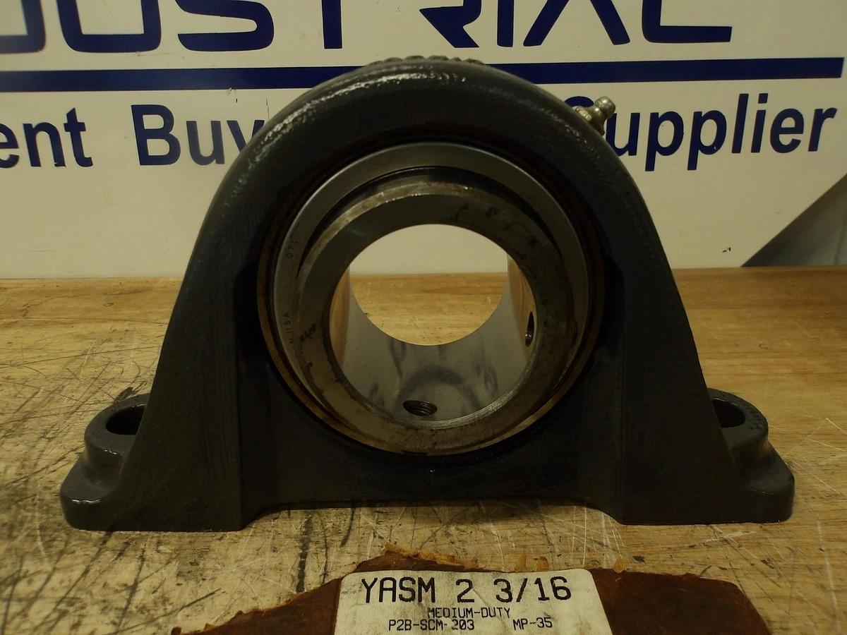 Used FAFNIR YASM-P2B-SCM-203 PILLOW BLOCK BEARING 2-3/16" BORE, #7301151G NEW