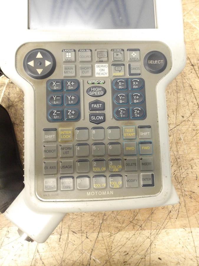 Used YASKAWA JZRCR-NPP01B-1 ROBOT TEACH PENDANT, #129120G USED