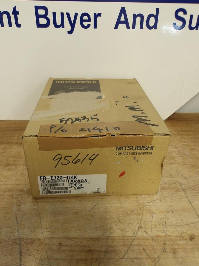 MITSUBISHI FREQROL E700 COMPACT SIZE INVERTER FR-E720-0.4K, #430322G NIB