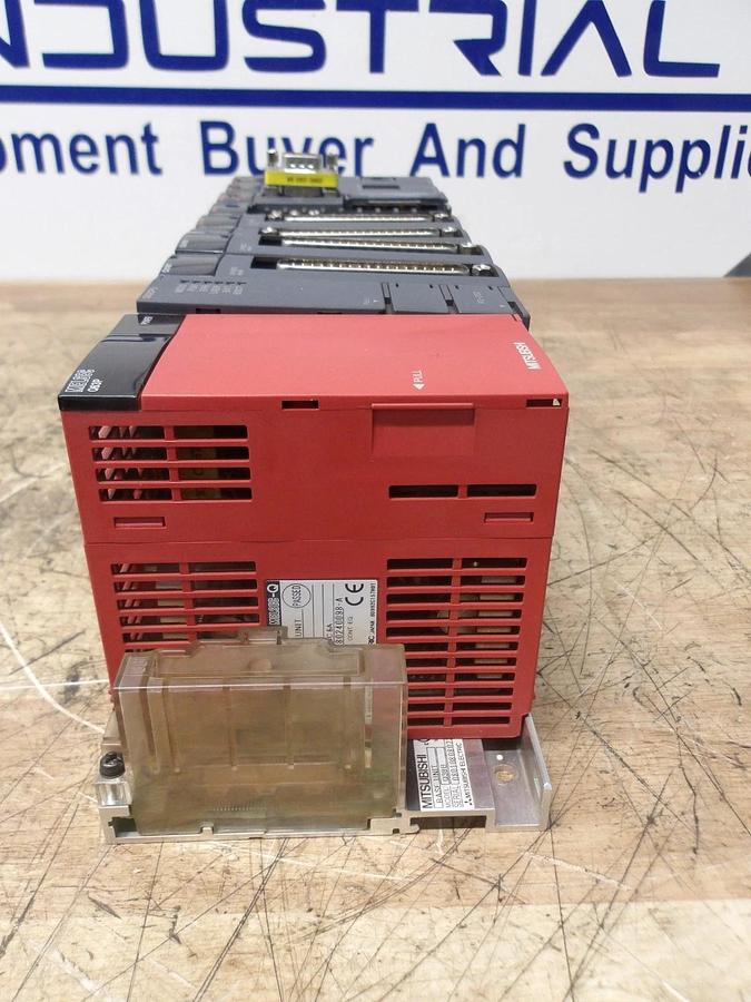 Used MITSUBISHI Q02 RACK & CARDS, #121845G USED