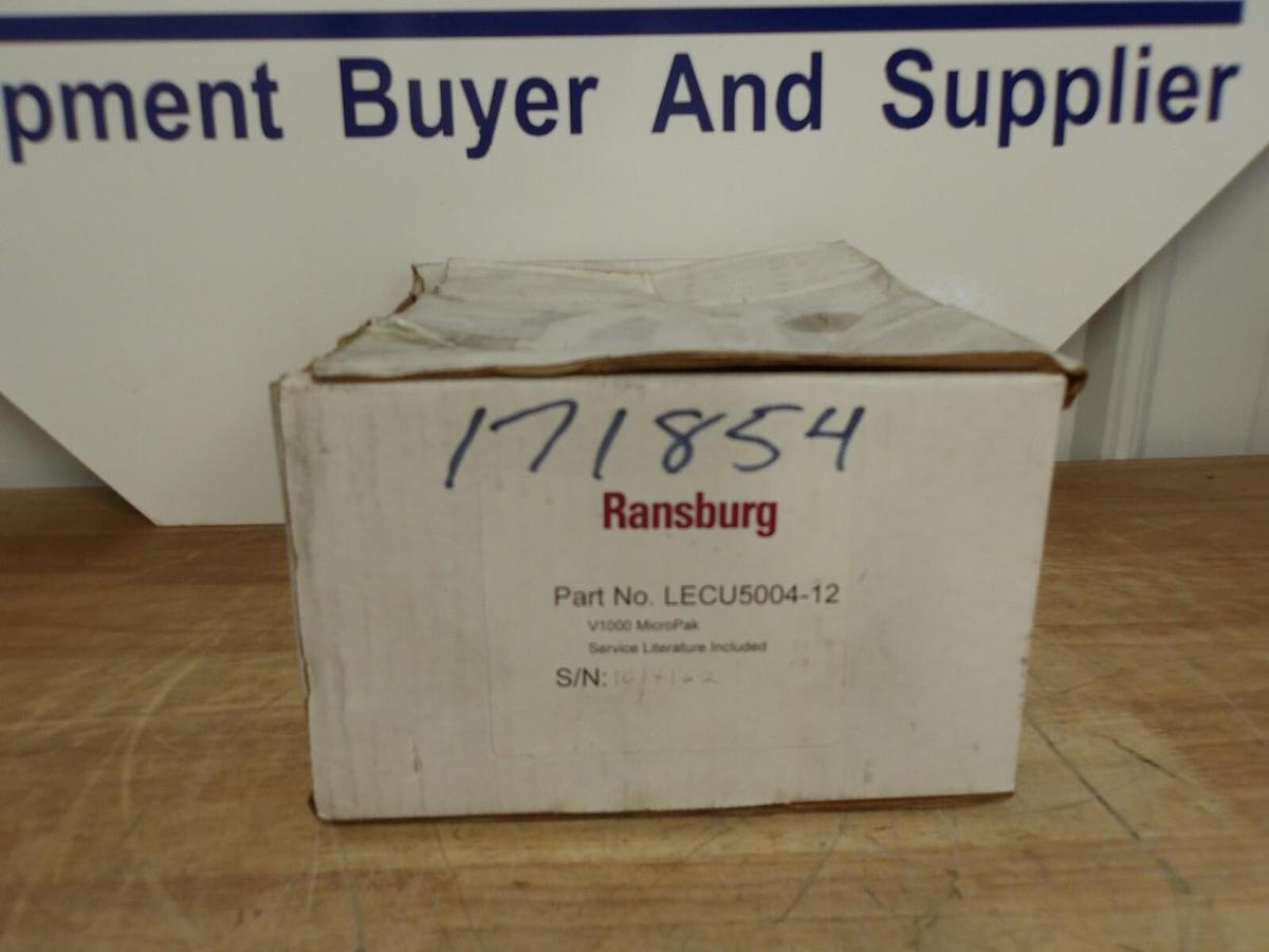 RANSBURY MICROPAK V1000 CONTROLLER LECU5004-12, #4161208G NIB