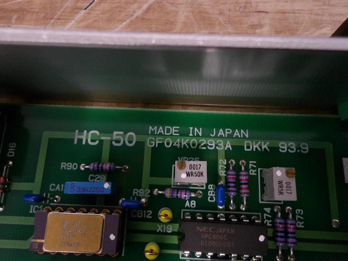 Used DENKO GC-50 CIRCUIT BOARD GF04K0293A-DKK93.9, #312906G NEW
