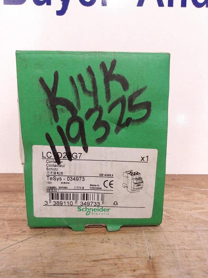 SCHNEIDER LC1-D25 AC CONTACTOR, #631040G NIB