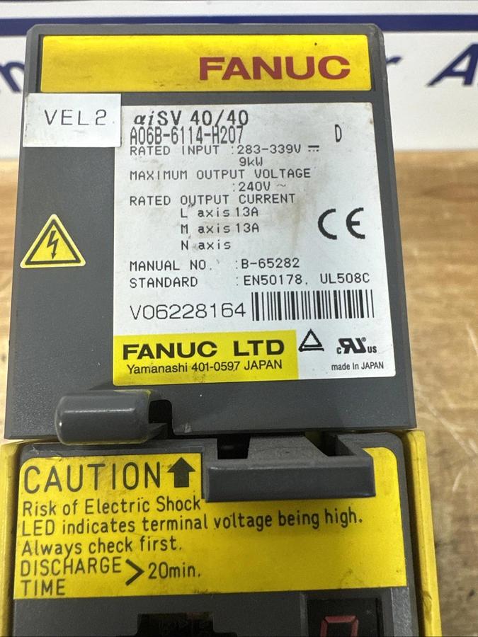 Used Fanuc Servo A06B-6114-H207, Used Take Out! #1216949P