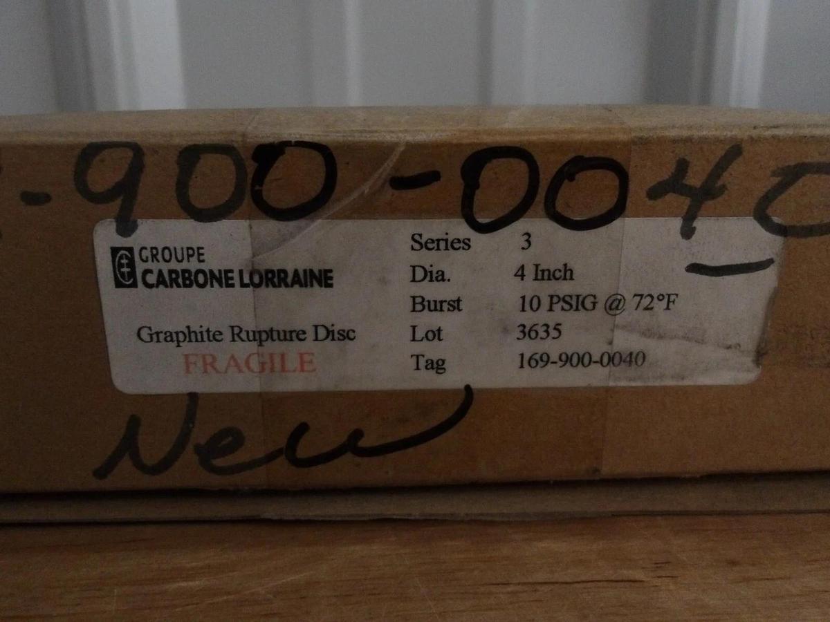 GROUPE 4" GRAPHITE RUPTURE DISC, SERIES 3, #127120G NIB