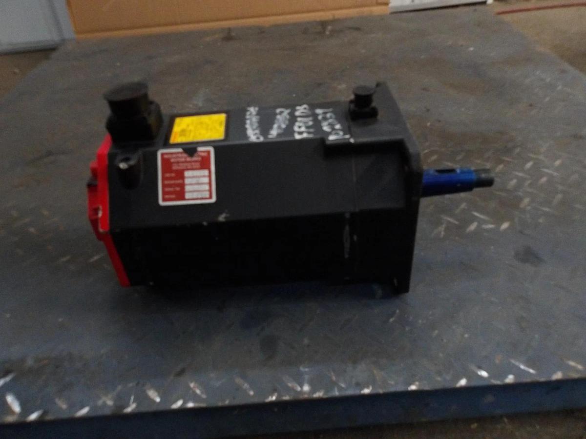 Used FANUC A06B-0247-B605 AC SERVO MOTOR, 3000 RPM, #6171138G REMANUFACTURED