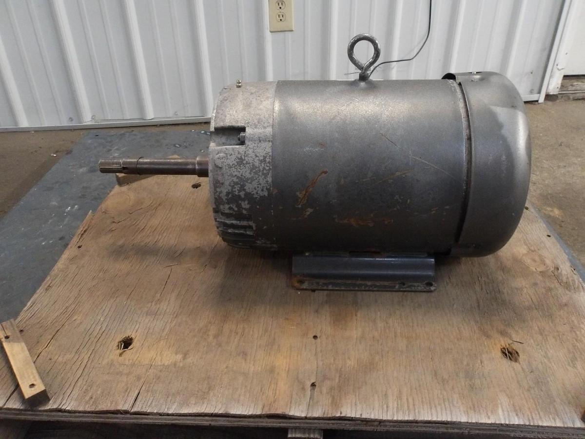 Used BALDOR 7.5 HP MOTOR, FR 213TCZ, 1760 RPM, 208-230/460, #881215G NEW