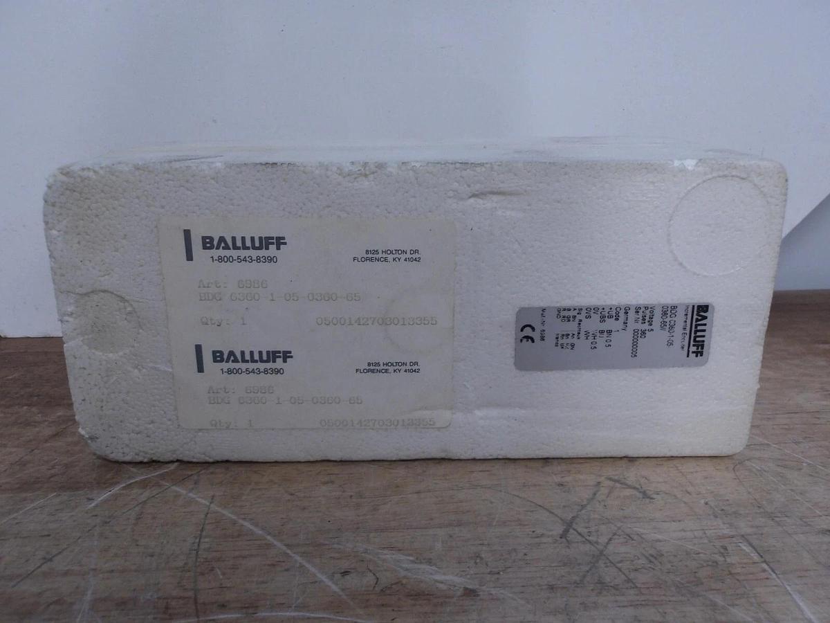 BALLUFF BGD6360-1-05-0360-65 INCREMENTAL ENCODER, #5221221G NIB