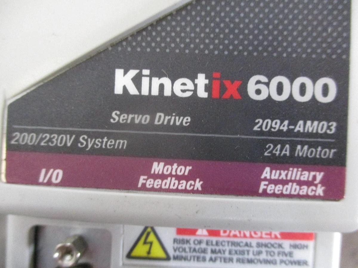 Used ALLEN BRADLEY KINETIX 6000 SERVO DRIVE 2094-AM03, #32320J USED