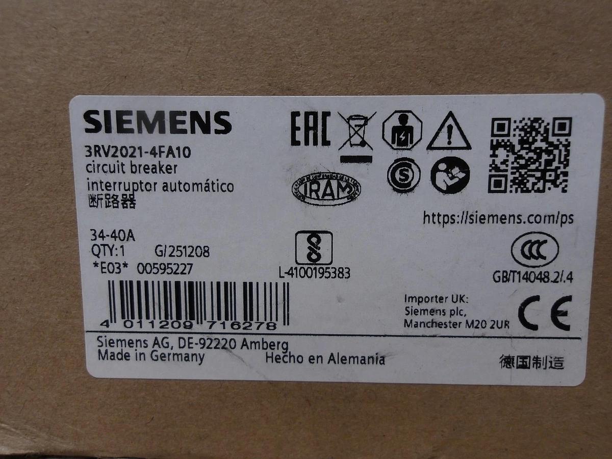 SIEMENS 34/40 AMP BREAKER 230/440 V, #710204G NIB