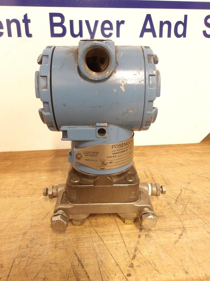 Used ROSEMOUNT 3051 PRESSURE TRANSMITTER, #92315G USED
