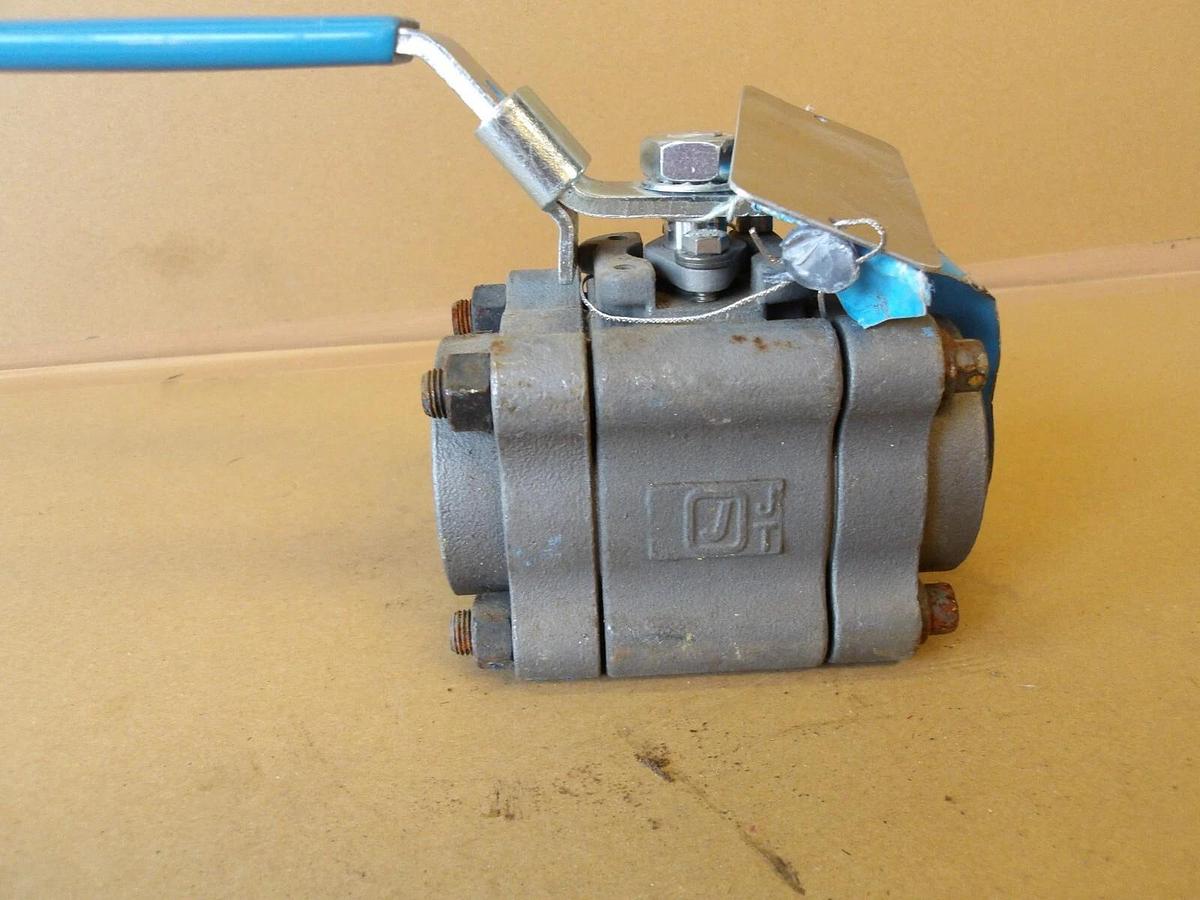 Used JAMESBURY 1" STEEL BALL VALVE, #6101020G NEW