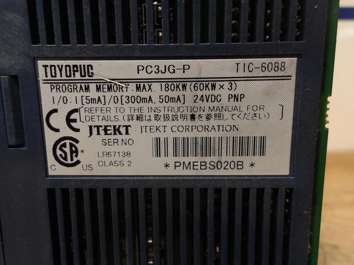 Used TOYOPUC PCEJG-P PROGRAM MEMORY MODULE, 24 V, #51337G USED