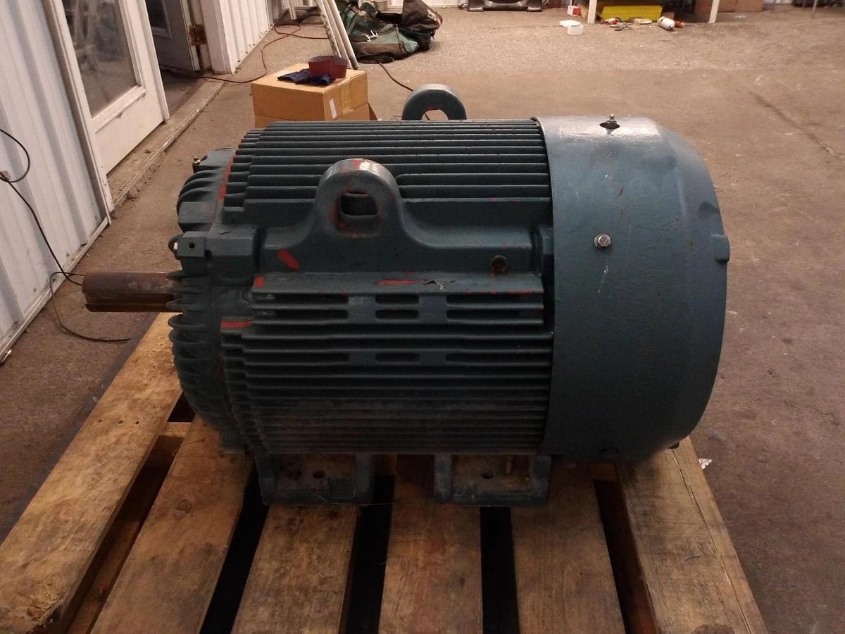 Used BALDOR RELIANCE 100 HP SUPER-E 841XL MOTOR, FR 405T, 1785 RPM, 460 V, #113845G