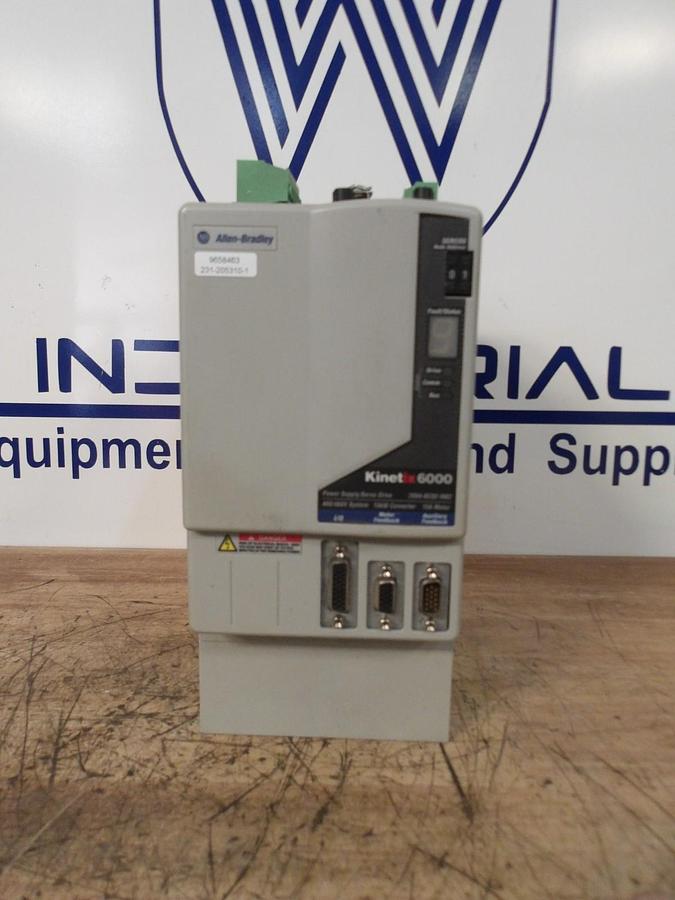 Used ALLEN BRADLEY KINETIX 6000 SERVO DRIVE & POWER SUPPLY 2094-BC02, #2261246G REMAN