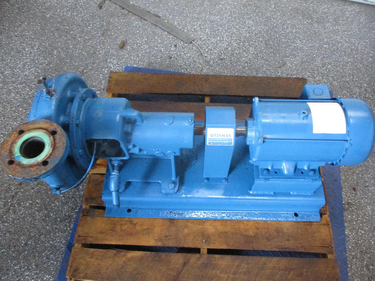 Used WEINMAN 2-1/2" X 3" PUMP WITH MOTOR