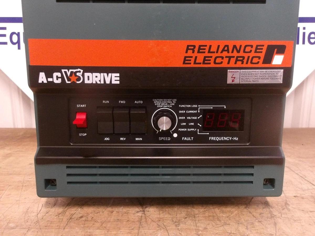 Used RELIANCE 5HP A-C VS DRIVE 1AC2105, 6.6 KVA, 200-230 V, #10281230G NEW