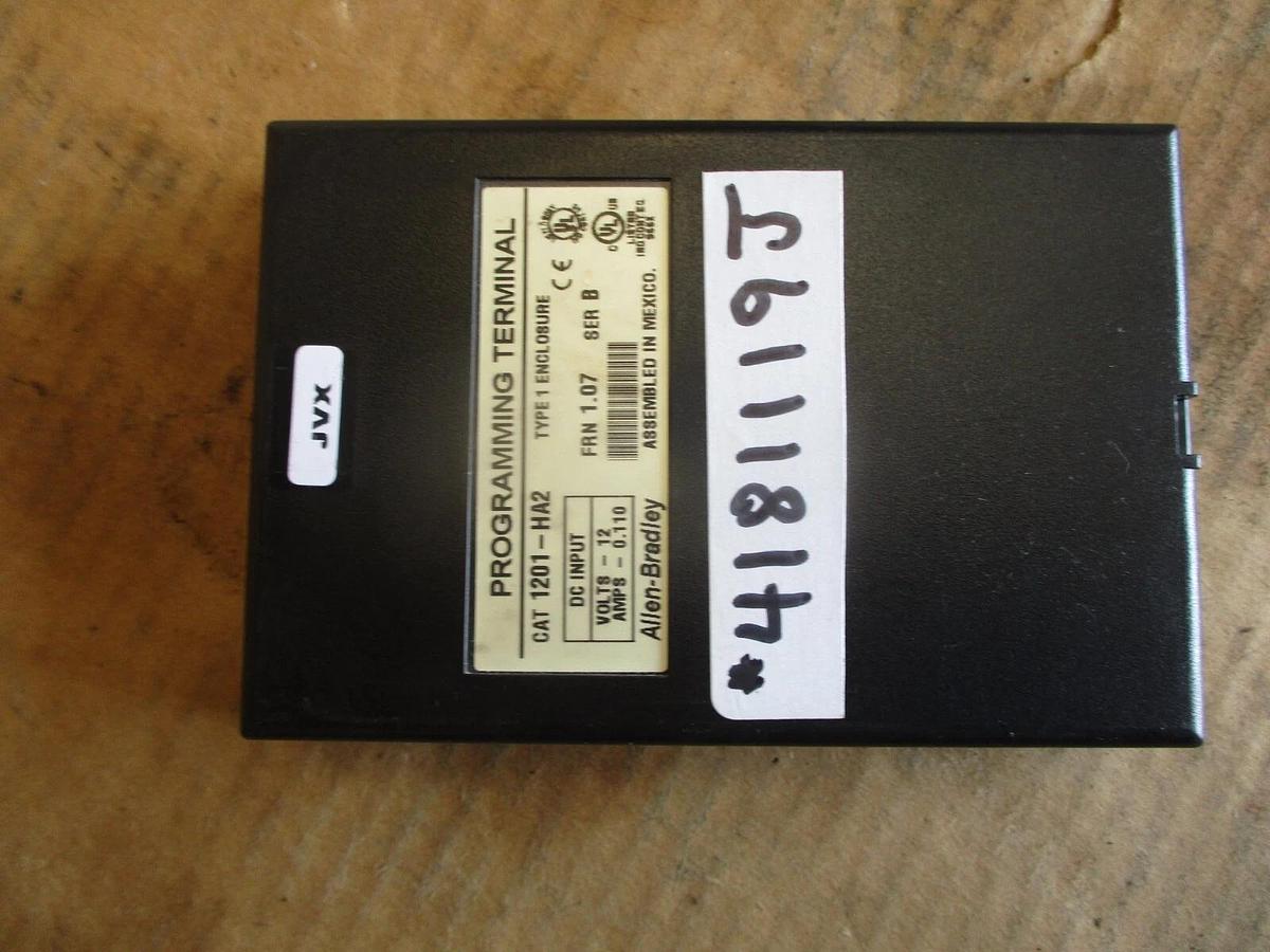 Used ALLEN BRADLEY 1201-HA2 PROGRAMMING TERMINAL, #4181119J USED
