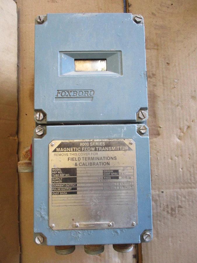 Used FOXBORO 8000 MAGNETIC FLOW TRANSMITTER, #711027J USED