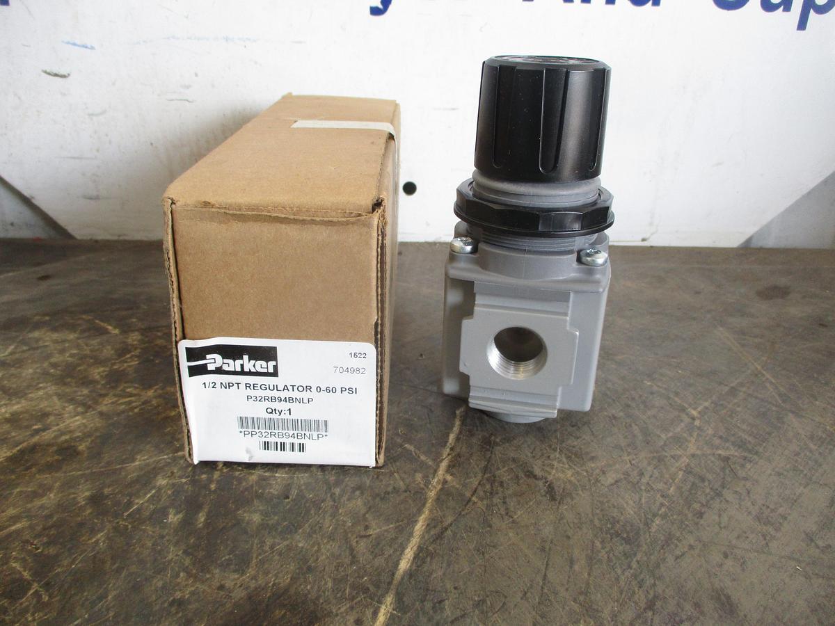 PARKER P32RB94BNLP COMPACT PNEUMATIC AIR PRESSURE REGULATOR
