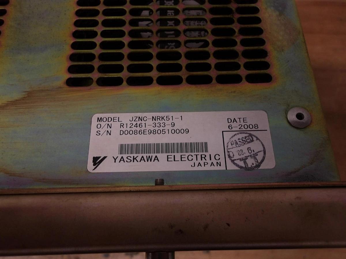 Used YASKAWA NX100 ROBOT RACK W/ 4 CARDS, CPS-420F, #1219156G USED